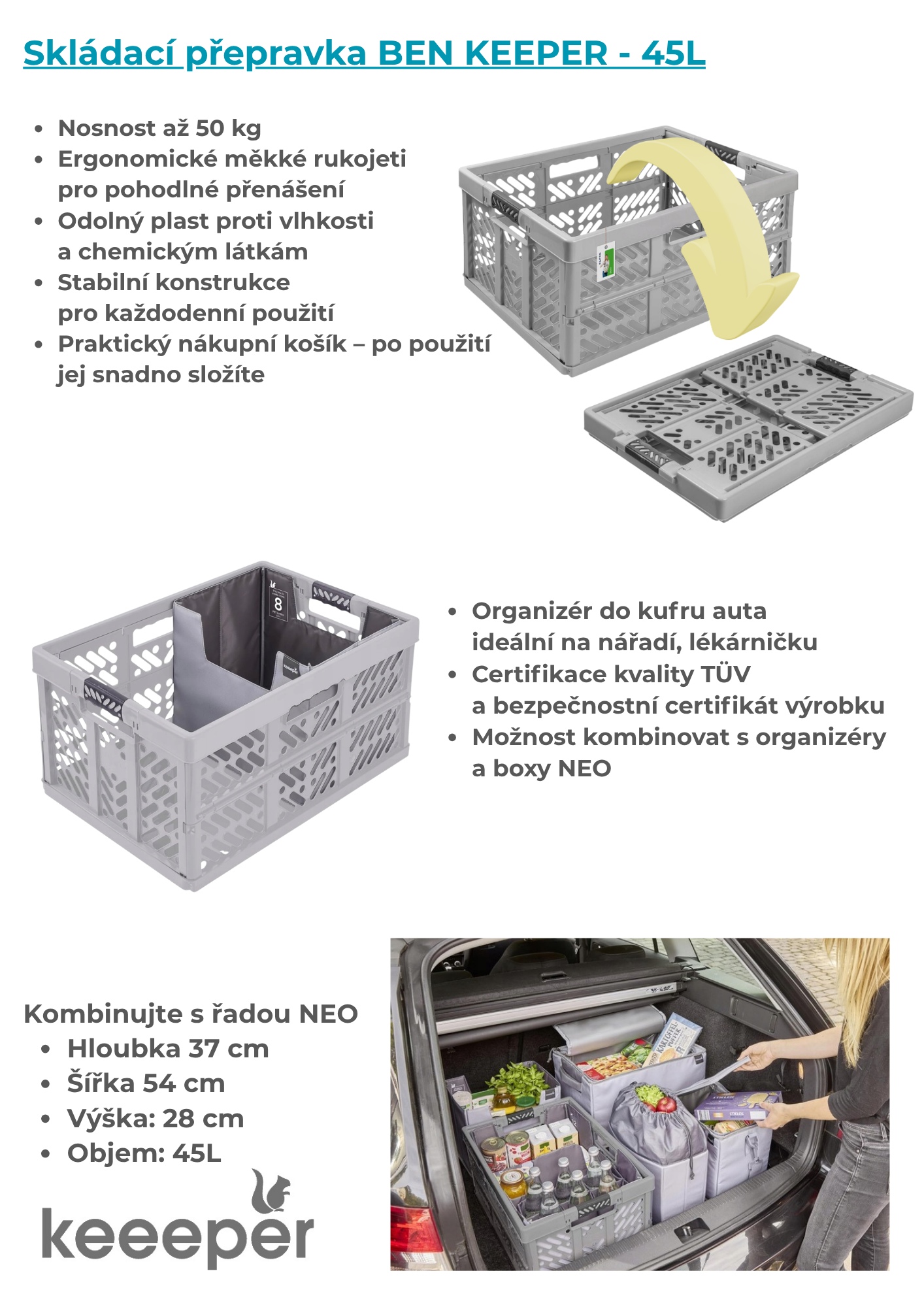přepravka ben keeper
